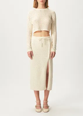 Ria Crochet Cropped Jumper