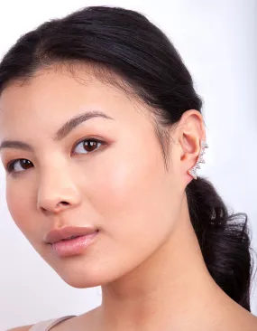 Rose Gold Diamante Triangle Ear Cuff