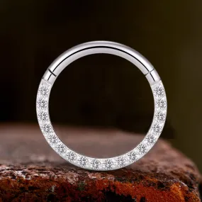 Round Titanium Cartilage Hoop Septum Piercing