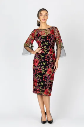 RUBY ROSE Bell Sleeve Midi Dress