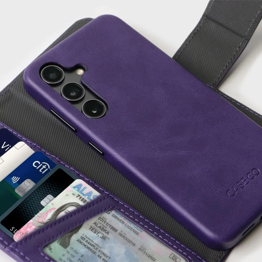 Samsung Galaxy S25 Leather Wallet Case With MagSafe | RFID Blocking   5 Card Slots