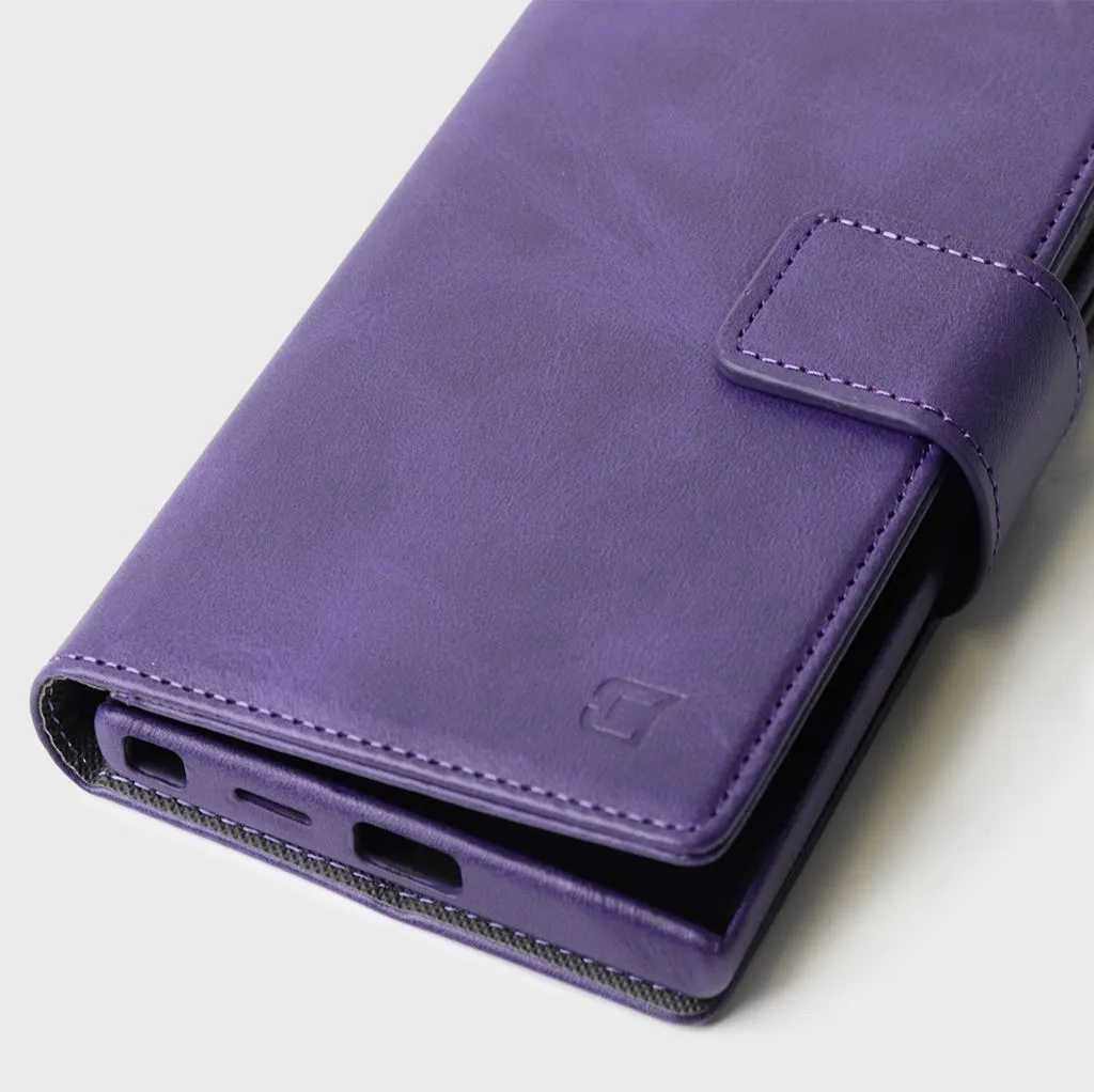 Samsung Galaxy S25 Ultra Leather Wallet Case With MagSafe | RFID Blocking   5 Card Slots