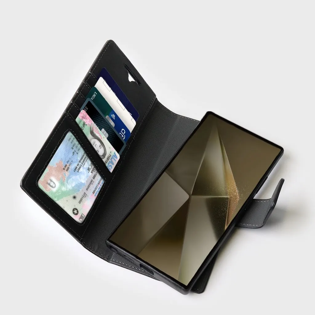 Samsung Galaxy S25 Ultra Leather Wallet Case With MagSafe | RFID Blocking   5 Card Slots
