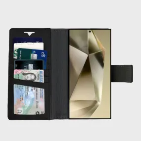 Samsung Galaxy S25 Ultra Leather Wallet Case With MagSafe | RFID Blocking   5 Card Slots