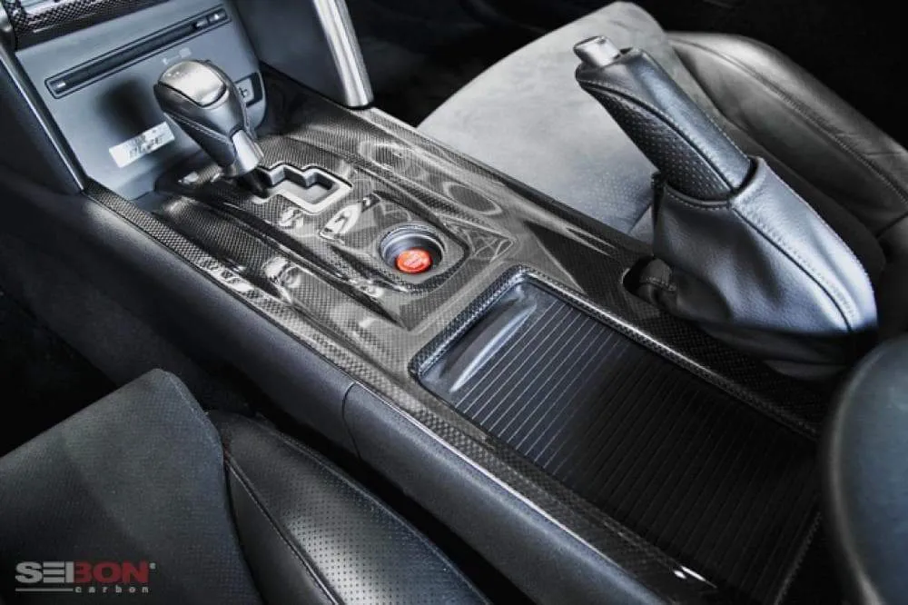 Seibon Carbon Fiber Center Shifter Bezel (9-16 R35 GT-R)