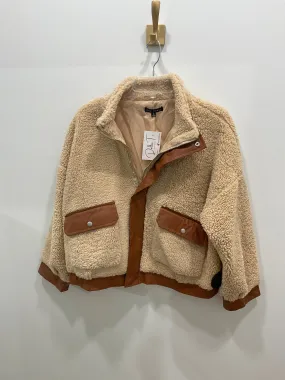 Sherpa Pleather Contrast Jacket