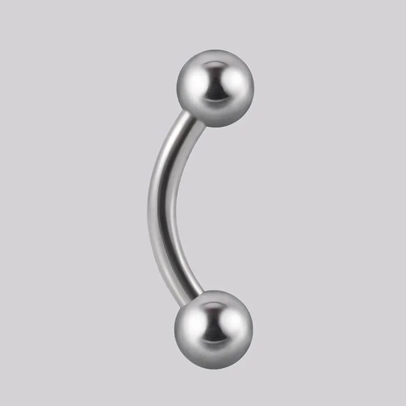 Silver Color Screw Back G23 Titanium Piercing Ring
