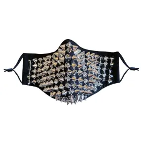 Silver Fashion Spike/Stud Facemask