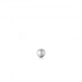 Silver Mini Sphere Barbell Single Earring E035-01H