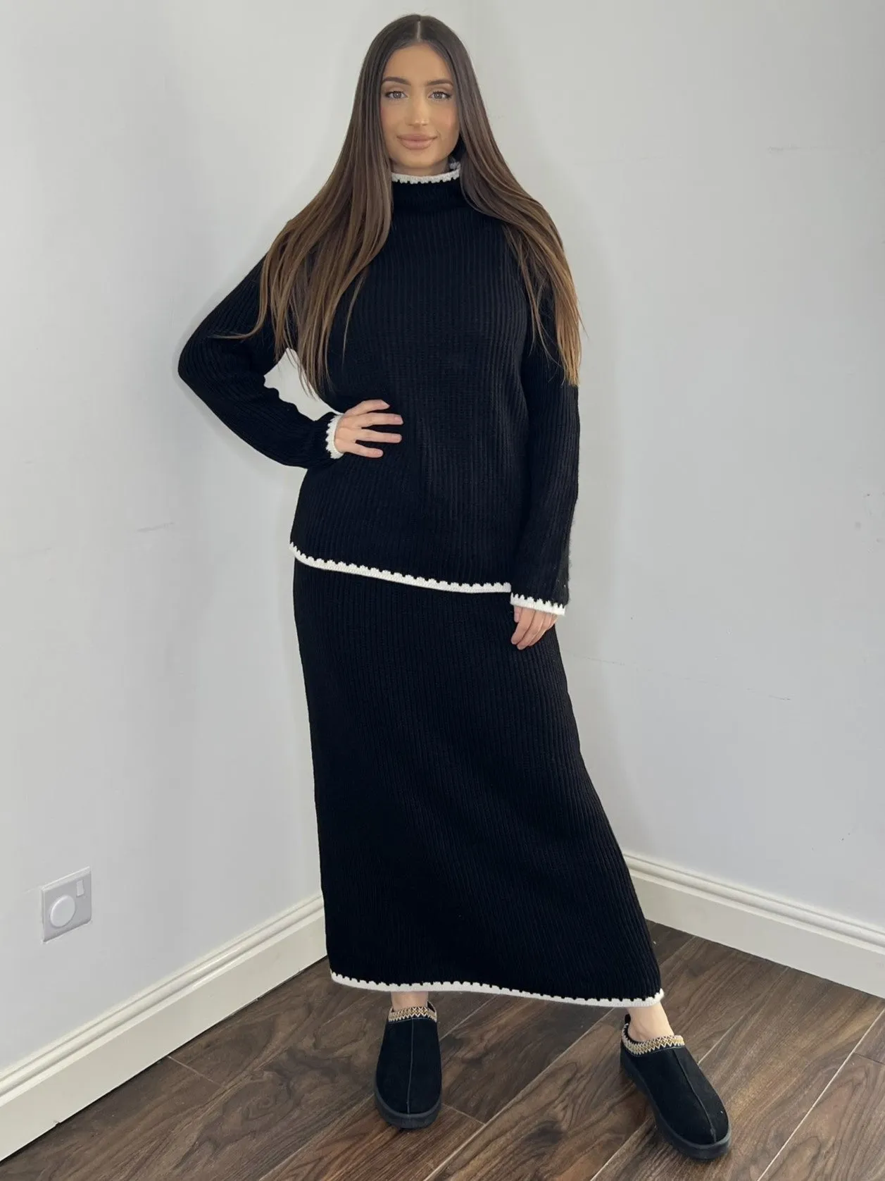 Simi Skirt Co-Ord - Black