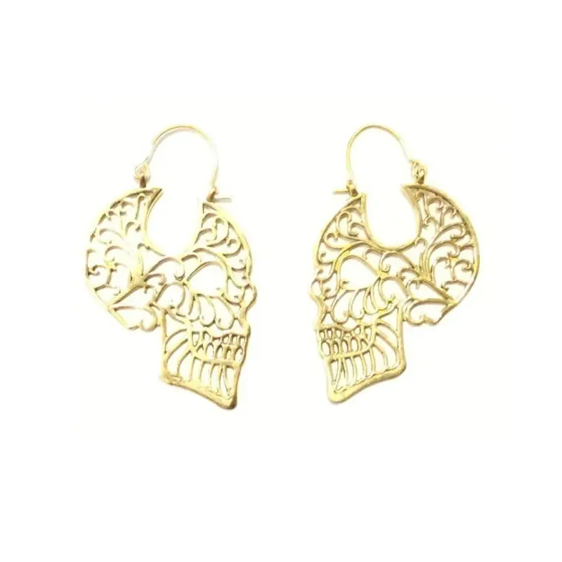 Skull Drop Earrings