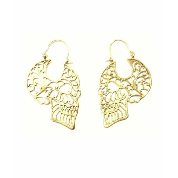 Skull Drop Earrings