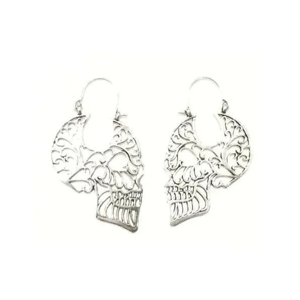 Skull Drop Earrings