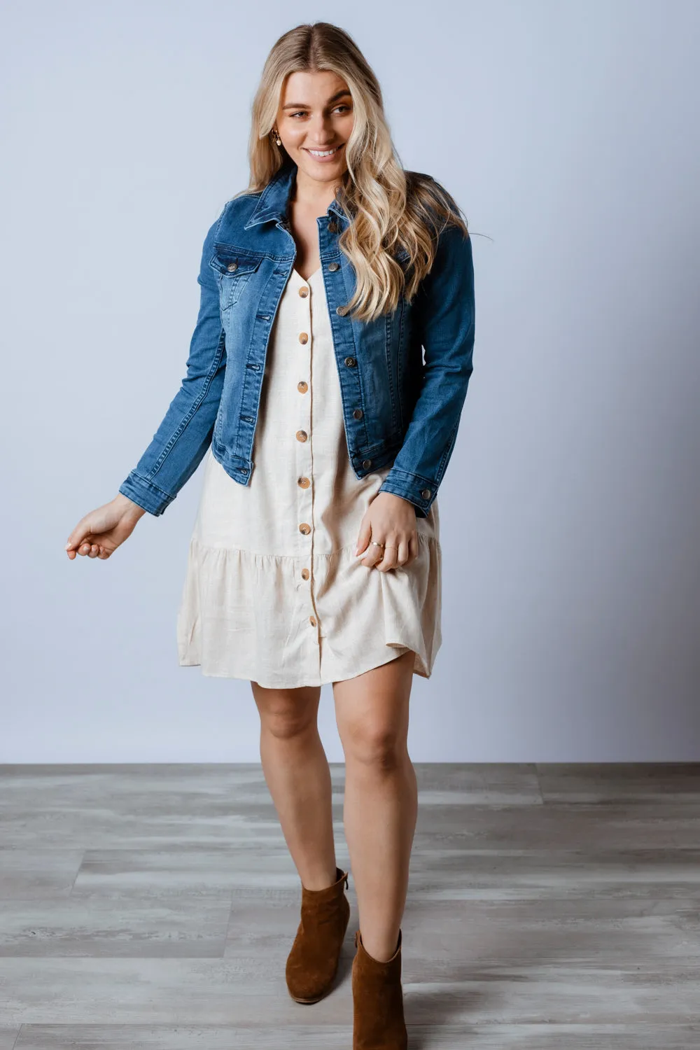 Skylar | Cropped Denim Jacket
