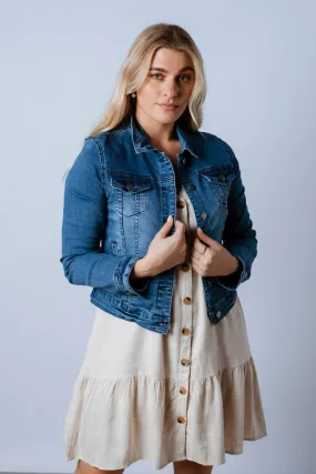 Skylar | Cropped Denim Jacket