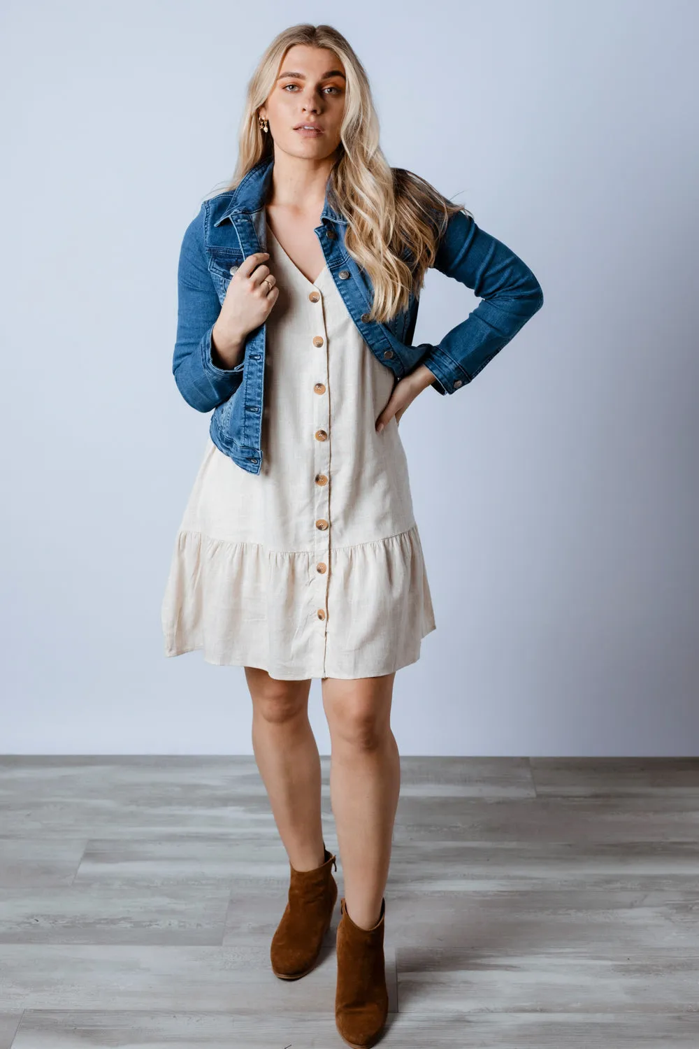 Skylar | Cropped Denim Jacket