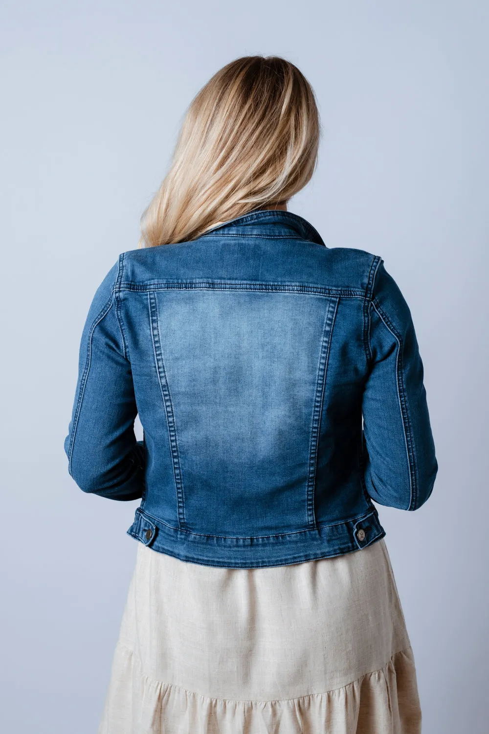 Skylar | Cropped Denim Jacket