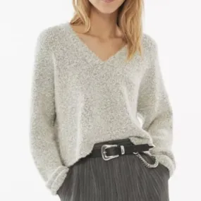 Small Urban Outfitters Sharde Boxy V-Neck Crop Sweater