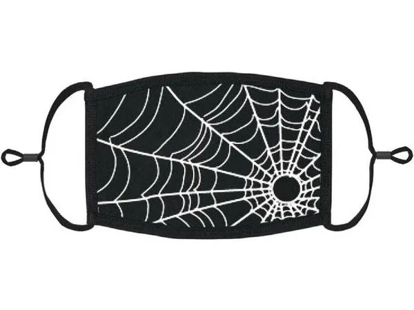 Spiderweb Print Face Mask