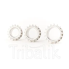 Stainless Steel Ear Tunnel Silver