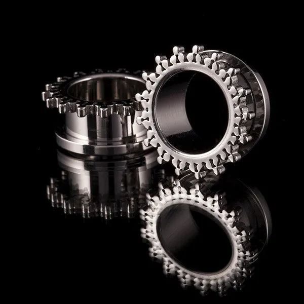 Stainless Steel Ear Tunnel Silver
