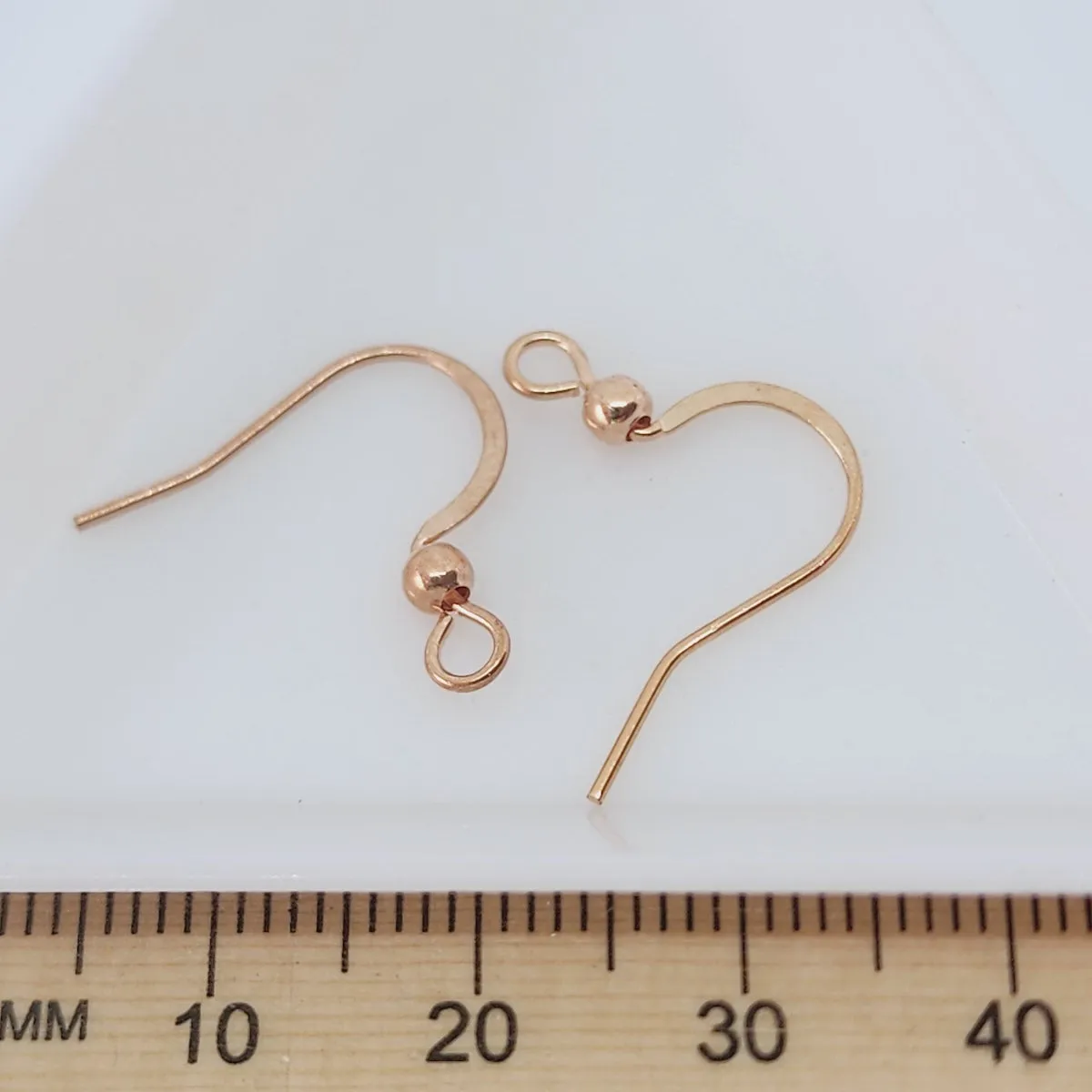 Stainless Steel Ear Wires (2) - Rose Gold
