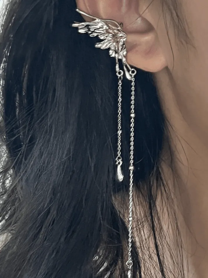 Tassel Fairy Butterfly Ear Cuffs