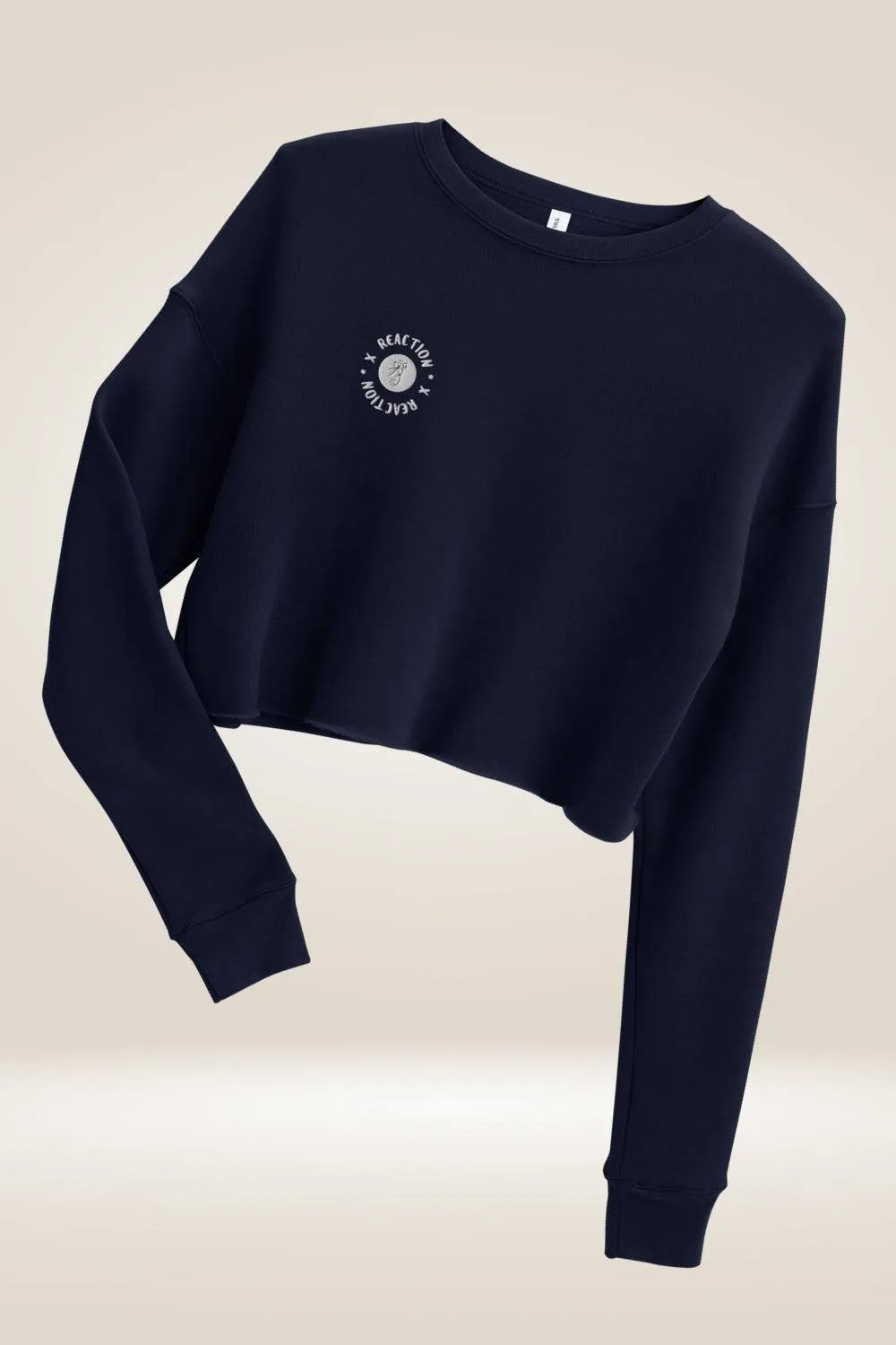TGC Boutique X Reaction Navy Blue Cropped Sweatshirt