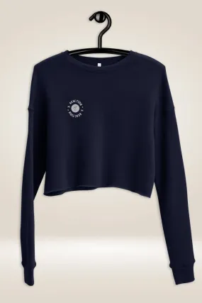 TGC Boutique X Reaction Navy Blue Cropped Sweatshirt