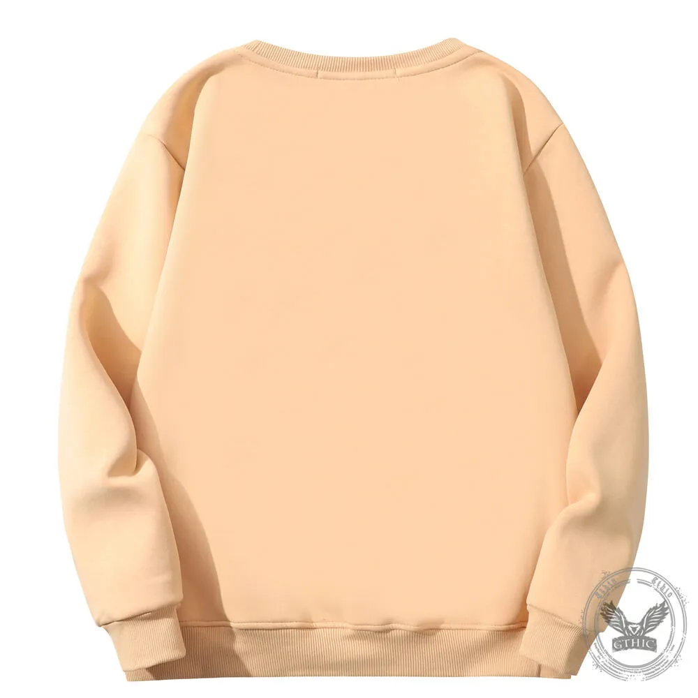 There Was Jesus Flower Crew Collar Fleece Sherpa Sweatshirt
