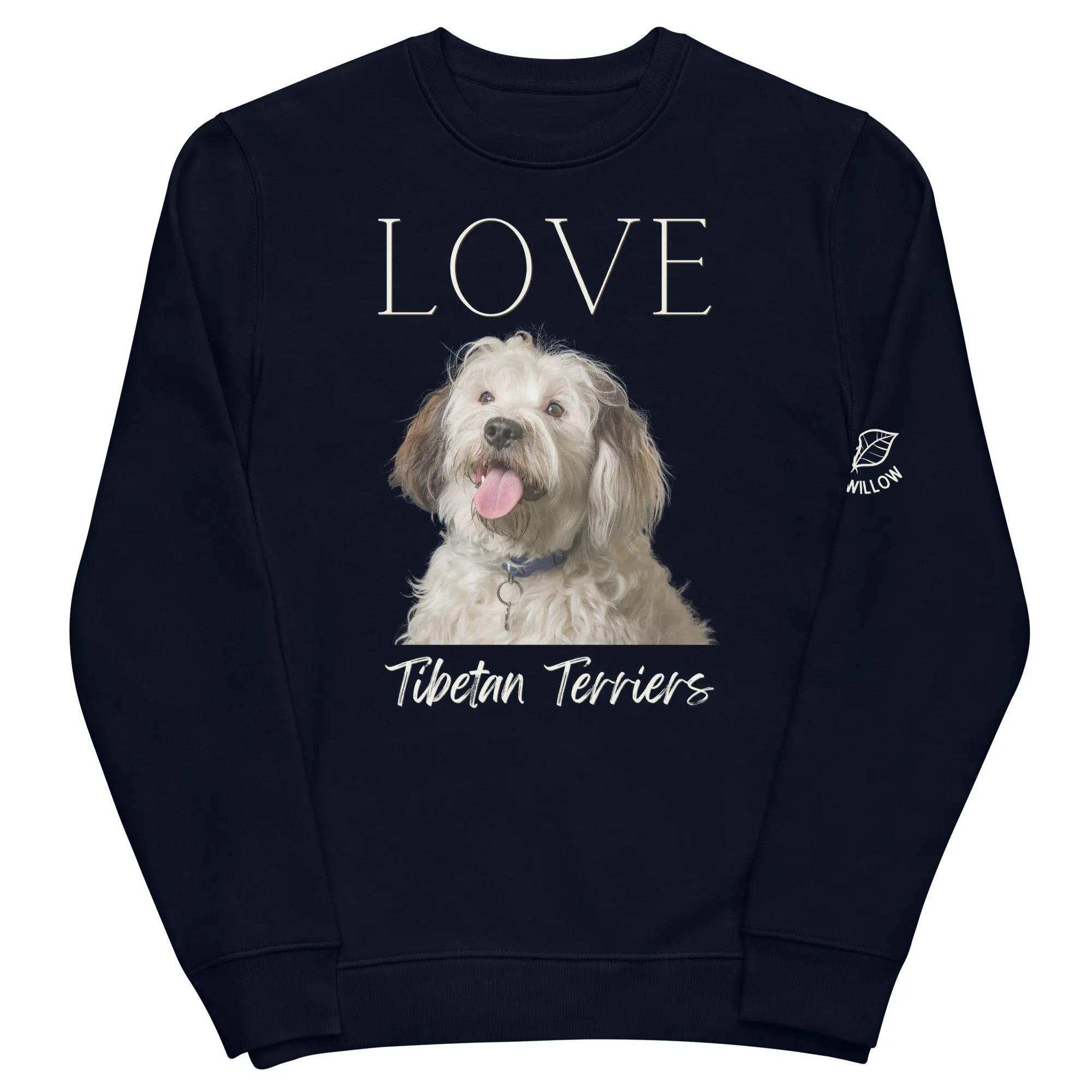 Tibetan Terrier lovers, unisex eco sweatshirt