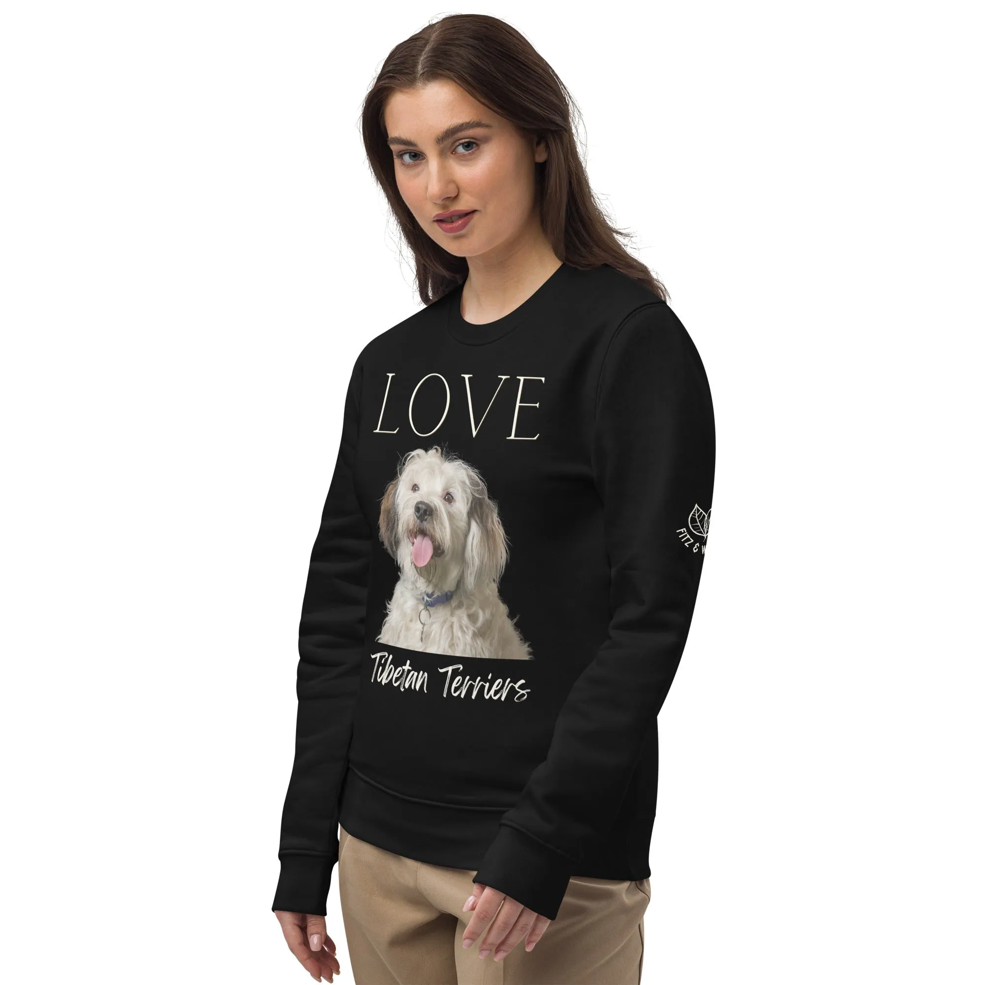 Tibetan Terrier lovers, unisex eco sweatshirt
