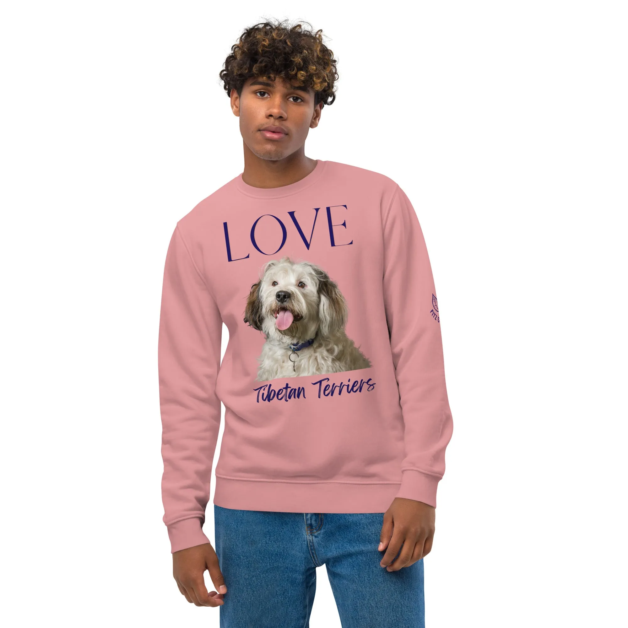 Tibetan Terrier lovers, unisex eco sweatshirt