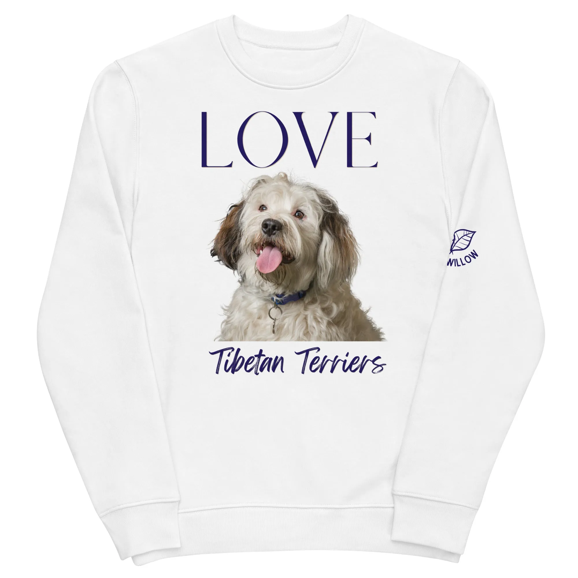 Tibetan Terrier lovers, unisex eco sweatshirt