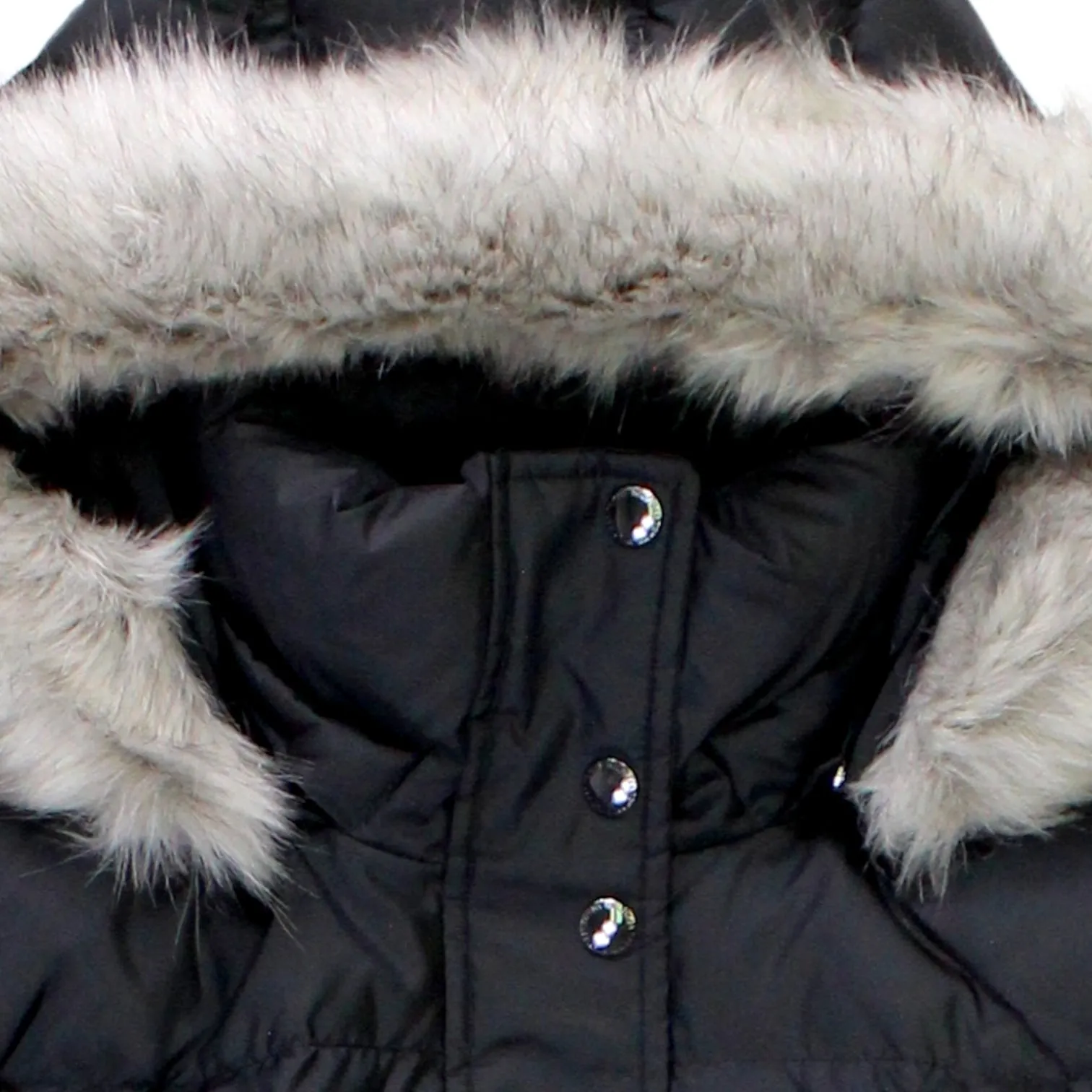 Tommy Hilfiger Black Hooded Quilted Coat