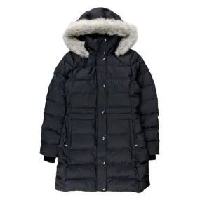 Tommy Hilfiger Black Hooded Quilted Coat