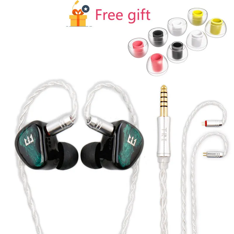 【TRI Star River】High end IEM Earphones Quality In-ear Monitors Dual Dynamic Drivers 2Pin Wired Earphone with Tuning Switch