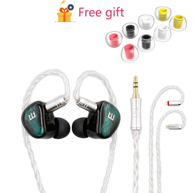 【TRI Star River】High end IEM Earphones Quality In-ear Monitors Dual Dynamic Drivers 2Pin Wired Earphone with Tuning Switch