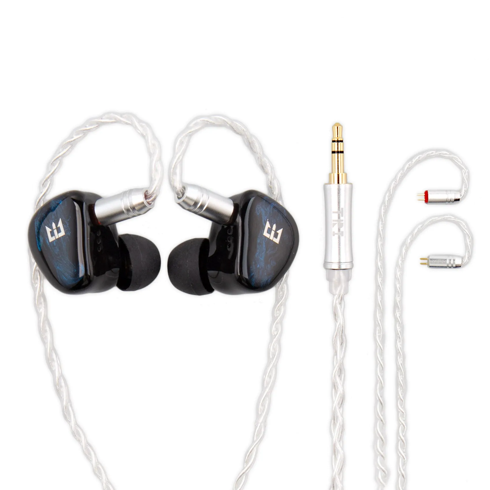 【TRI Star River】High end IEM Earphones Quality In-ear Monitors Dual Dynamic Drivers 2Pin Wired Earphone with Tuning Switch