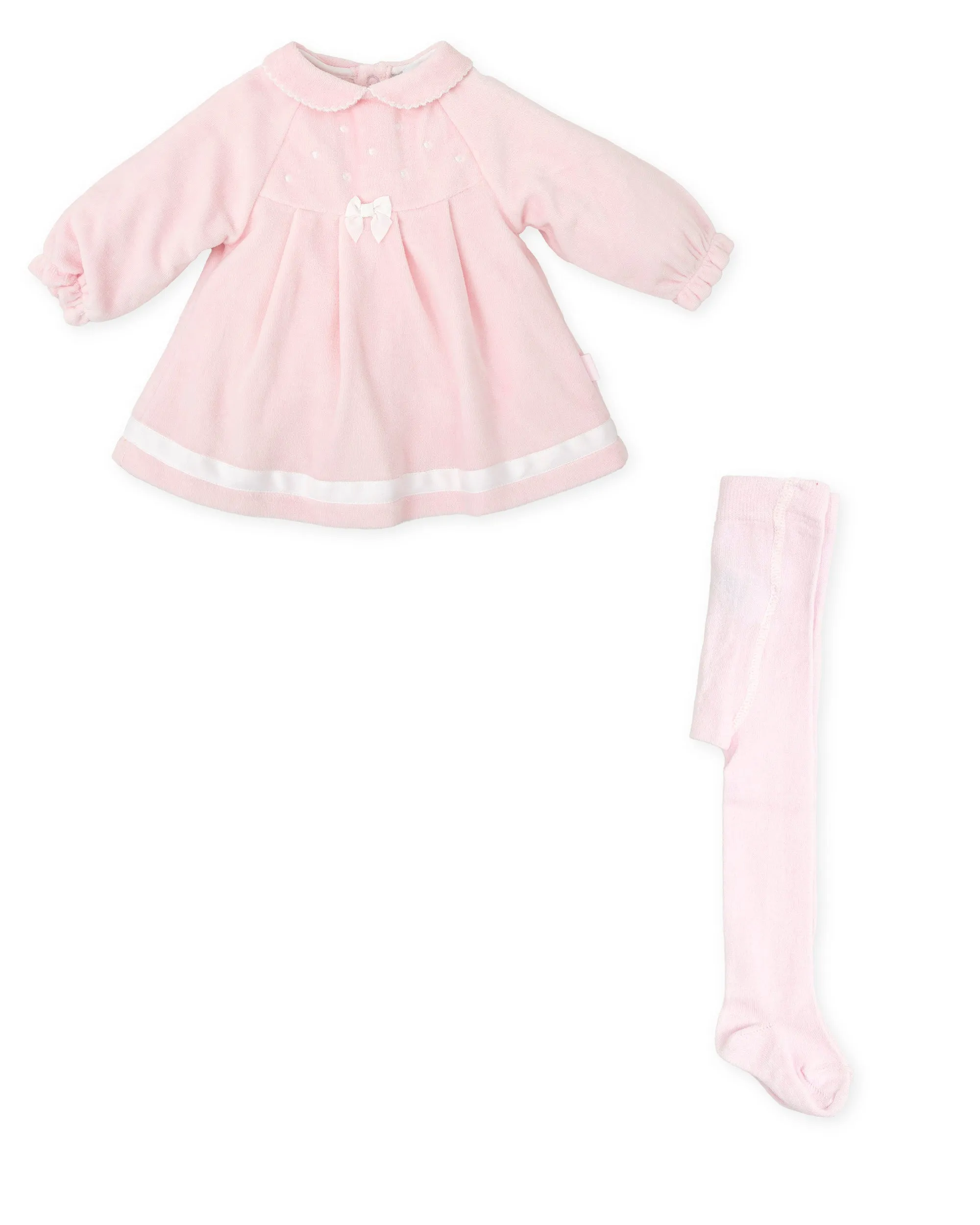 Tutto Piccolo 8782 - Pink Dress with Matching Tights