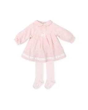 Tutto Piccolo 8782 - Pink Dress with Matching Tights