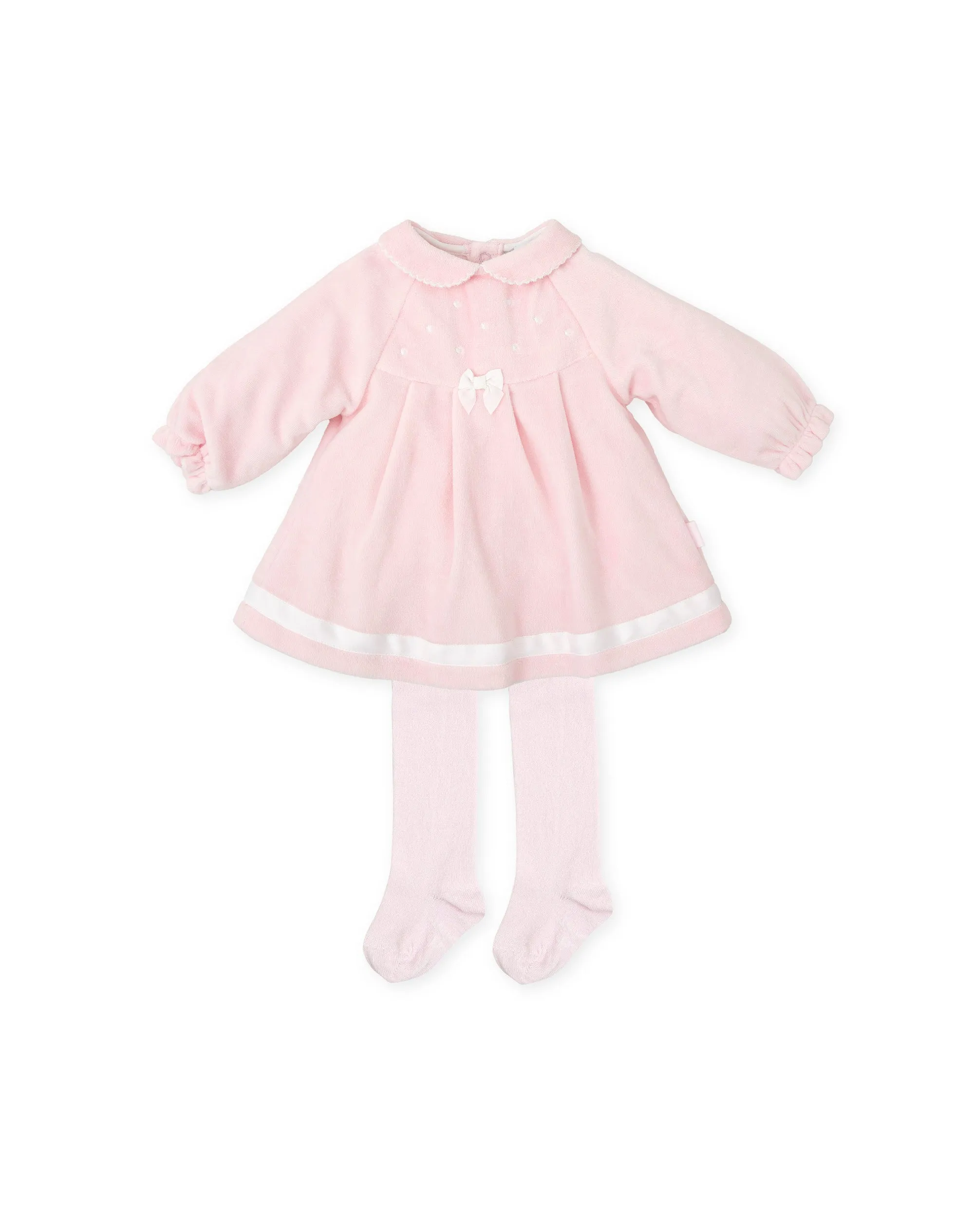 Tutto Piccolo 8782 - Pink Dress with Matching Tights