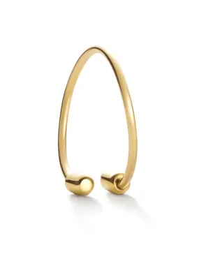 Twist 01, Yellow Gold Earring