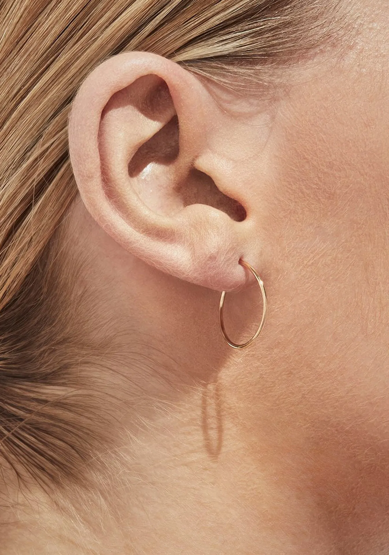 Twist 02, Yellow Gold Earring