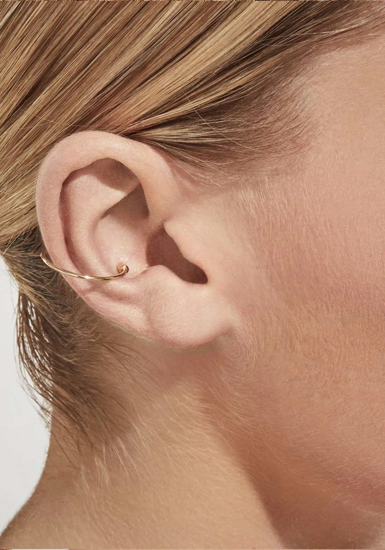 Twist 02, Yellow Gold Earring