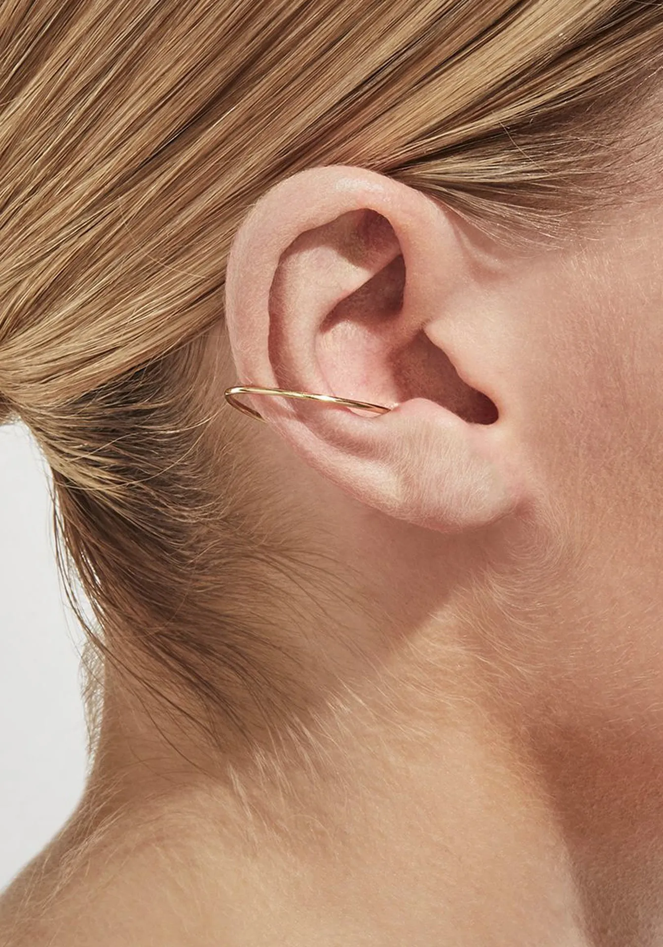 Twist 03, Yellow Gold Earring
