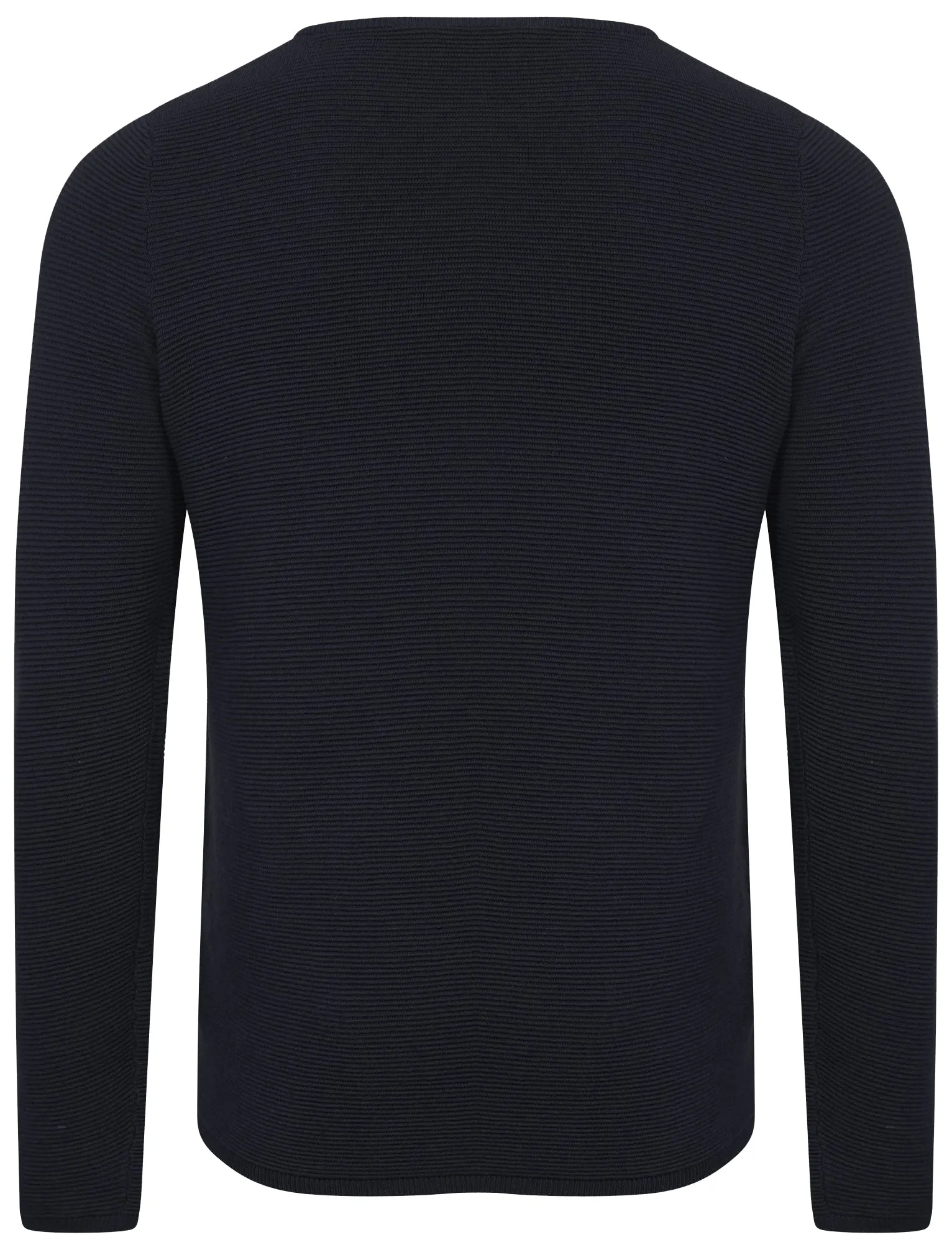 Tymon Ripple Stitch Jumper in Dark Navy - Tokyo Laundry