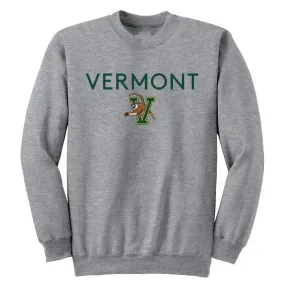 University of Vermont Catamounts Adult Crewneck Sweatshirt Arch Text
