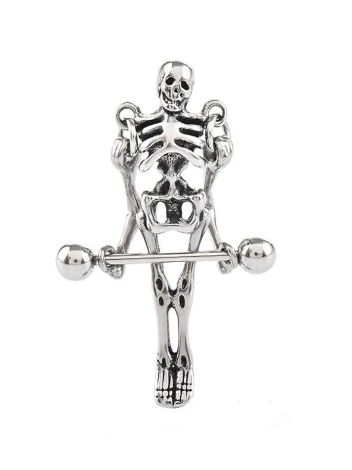 Uniwim 1pc Halloween Skull Pendant Earring