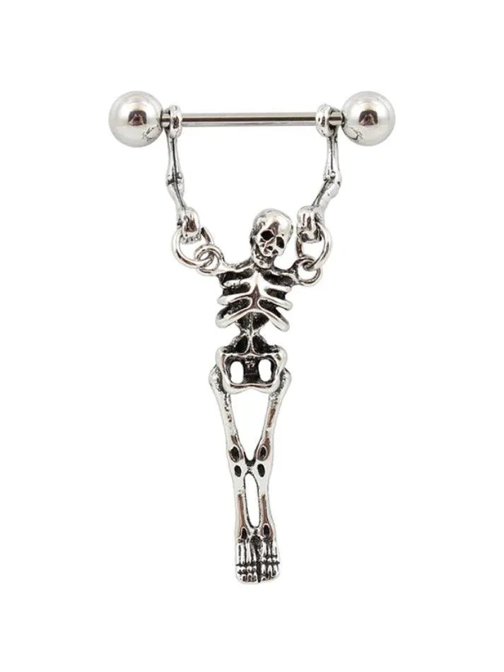 Uniwim 1pc Halloween Skull Pendant Earring